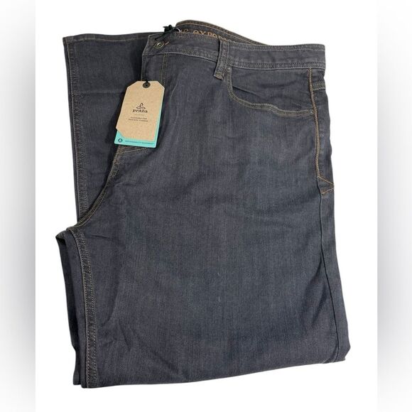 NWT Prana Bridger Jeans Indie Blue Slim Straight Men’s Denim 42 X 28 - Picture 3 of 7